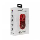 WHITE SHARK GM-5007R GALAHAD gamer egér, piros, 6400 dpi