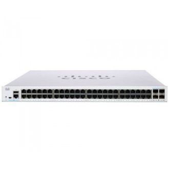   CISCO Switch 48x1000Mbps (POE) + 4x1000Mbps SFP, Menedzselhető, Fémházas, Rackes - CBS220-48P-4G-EU