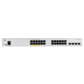   CISCO Switch 24x1000Mbps (POE+) + 4x10000Mbps SFP+, Menedzselhető, Fémházas, Rackes - CBS220-24FP-4X-EU