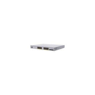   CISCO Switch 24x1000Mbps (POE+) + 4x10000Mbps SFP+, Menedzselhető, Fémházas, Rackes - CBS250-24P-4X-EU