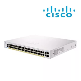   CISCO Switch 48x1000Mbps + 4x10000Mbps SFP+, Fémházas, Rackes, Menedzselhető - CBS350-48T-4X-EU