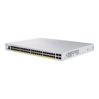   CISCO Switch 48x1000Mbps (POE+) + 4x10000Mbps SFP+, Fémházas, Rackes, Menedzselhető - CBS350-48FP-4X-EU