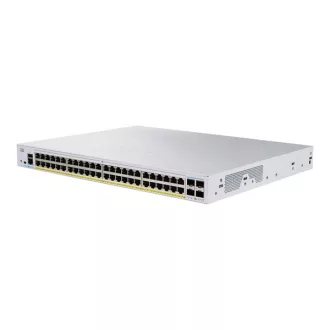   CISCO Switch 48x1000Mbps (POE+) + 4x10000Mbps SFP+, Fémházas, Rackes, Menedzselhető - CBS350-48FP-4X-EU