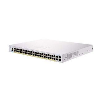   CISCO Switch 48x1000Mbps + 4x1000Mbps SFP, Fémházas, Rackes, Menedzselhető - CBS350-48T-4G-EU