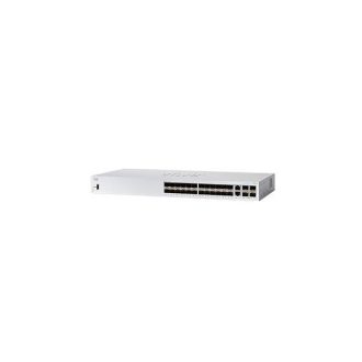   CISCO Switch 24x1000Mbps SFP + 2x1000Mbps SFP Kombó + 2x1000Mbps SFP, Rackes, Fémházas, Menedzselhető - CBS350-24S-4G-EU