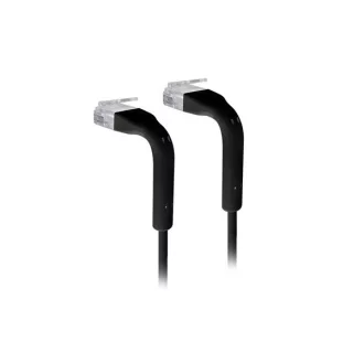   UBiQUiTi Patch Kábel Cat.6, 1m, Hajlítható, Fekete - U-CABLE-PATCH-1M-RJ45-BK