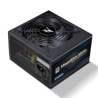 ZALMAN Tápegység 600W, 12cm, 80+, Aktív PFC