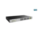 D-LINK Switch 24x1000Mbps(24xPOE) + 2xGigabit kombó SFP Rackes, DGS-1026MP