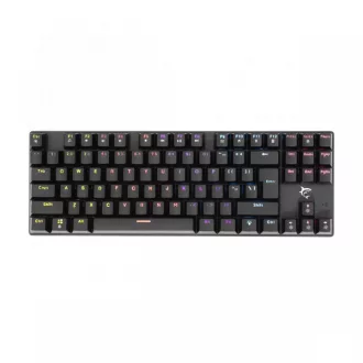   WHITE SHARK COMMANDOS mechanikus (blue switch) gamer billentyűzet (angol), fekete