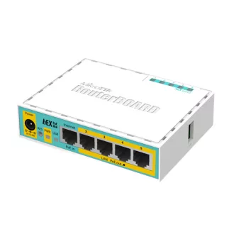   MIKROTIK Vezetékes Router hEX PoE lite 5x100Mbps, Beltéri, RB750UPR2