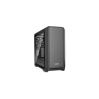   BE QUIET! Ház Midi ATX Silent Base 601 Tápegység nélkül, Fekete Üvegfalú