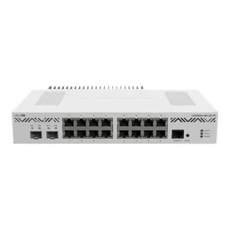   MIKROTIK Vezetékes Router 16x1000Mbps + 2x10Gbit SFP+, Rackes, CCR2004-16G-2S+PC