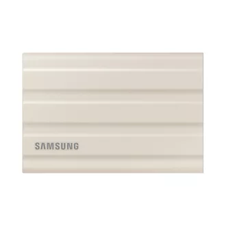   SAMSUNG Hordozható SSD T7 Shield, USB 3.2 Gen.2 (10Gbps), 2TB, Bézs