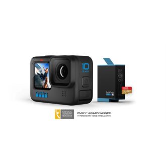   GOPRO Hero 10 Black 101-CN (GP2 processor, 5.3K60 + 4K120 felbontás, HyperSmooth 4.0, vízálló)