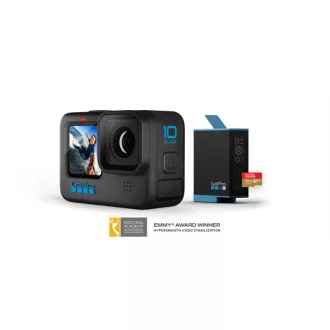   GOPRO Hero 10 Black 101-CN (GP2 processor, 5.3K60 + 4K120 felbontás, HyperSmooth 4.0, vízálló)