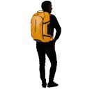 SAMSONITE Notebook hátizsák 142897-1924, TRAVEL BACKPACK M 55L 17.3" (YELLOW) -ECODIVER