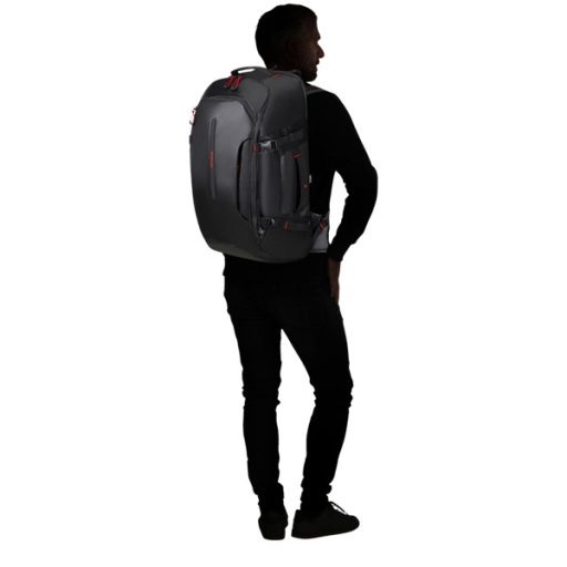 SAMSONITE Notebook hátizsák 142897-1041, TRAVEL BACKPACK M 55L 17.3" (BLACK) -ECODIVER