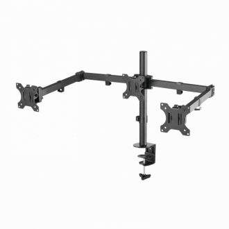   SBOX LCD-352-3 Asztali tripla monitor tartó konzol, dönthető, forgatható, 13"-27", 100x100, max 10 kg