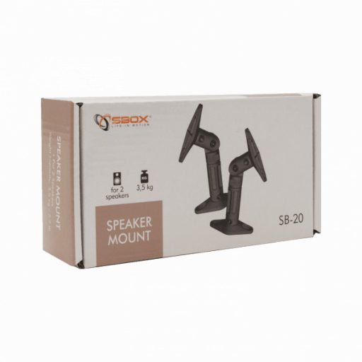 SBOX SB-20 Fali hangszóró tartó konzol, dönthető, forgatható (max. 3.5kg)