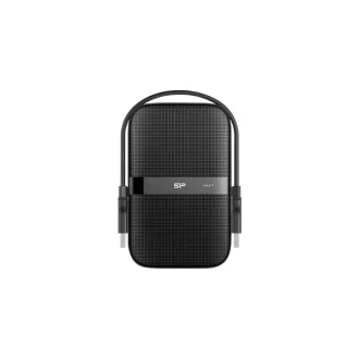   SILICON POWER 2.5" HDD USB 3.2 1TB Armor A60 ütésálló + vízálló, Fekete