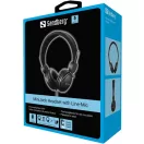 SANDBERG Fejhallgató, MiniJack Headset with Line-Mic