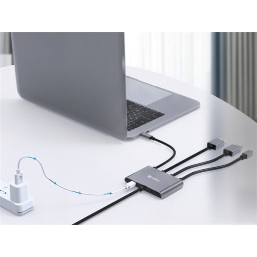 SANDBERG Kábel, All-In-1 Display Adapter Hub