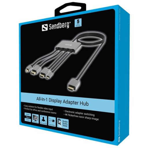 SANDBERG Kábel, All-In-1 Display Adapter Hub