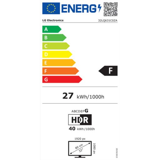 LG Smart TV 32" 32LQ631C, 1920x1080, USB/2xHDMI/CI/LAN/WiFi, webOS