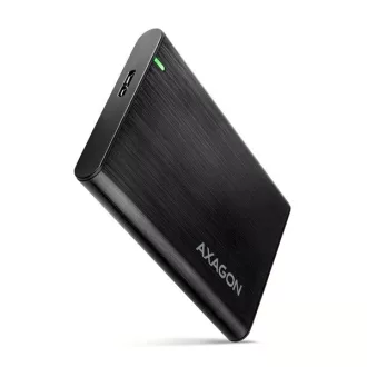   AXAGON EE25-A6M USB 3.2 csavar nélküli külső ház alumínium 2, 5" HDD/SSD, fekete