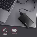 AXAGON EE25-A6M USB 3.2 csavar nélküli külső ház alumínium 2, 5" HDD/SSD, fekete