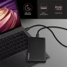 AXAGON EE25-SL USB 3.2 csavar nélküli külső ház HDD/SSD, fekete