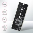 AXAGON EEM2-GTO Thin Oval SuperSpeed+ USB-C - NVMe M. 2 külső ház, fekete