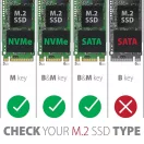 AXAGON EEM2-SG2 SuperSpeed+ USB-C - M.2 NVMe & SATA SSD külső ház