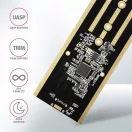 AXAGON EEM2-XR USB-C 3.2 Gen2 - M. 2 NVMe SSD Radiator külső ház