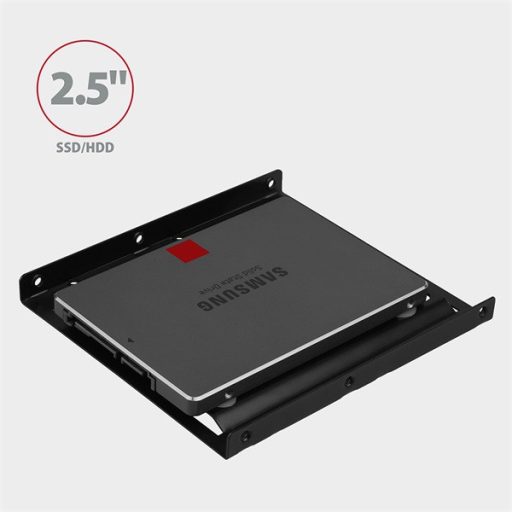 AXAGON RHD-125B 3.5"-ről 2.5"-re SSD/HDD beépítő keret, fekete
