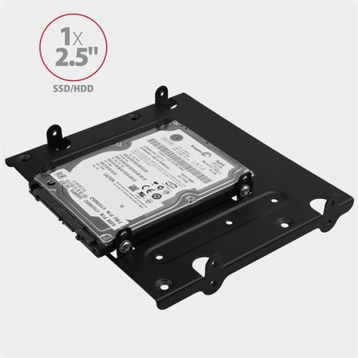 AXAGON RHD-435 5,25"-ről 4 db 2.5" vagy 1 db 3.5" és 2 db 2.5" SSD/HDD beépítő keret