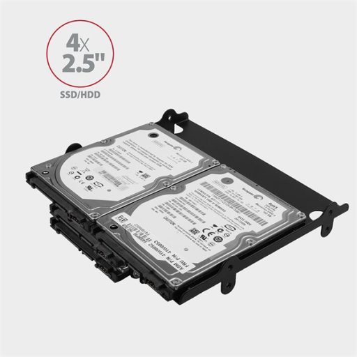 AXAGON RHD-435 5,25"-ről 4 db 2.5" vagy 1 db 3.5" és 2 db 2.5" SSD/HDD beépítő keret