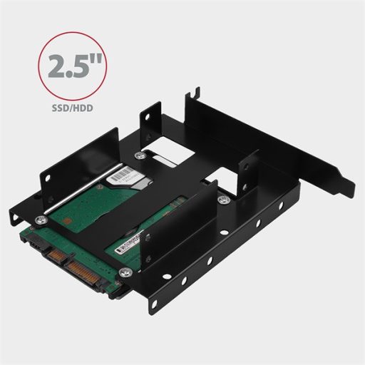 AXAGON RHD-P35 1x3,5" és 2x2,5" SSD/HDD beépítő keret PCI slotba, fekete