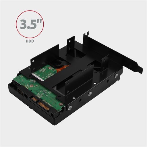 AXAGON RHD-P35 1x3,5" és 2x2,5" SSD/HDD beépítő keret PCI slotba, fekete