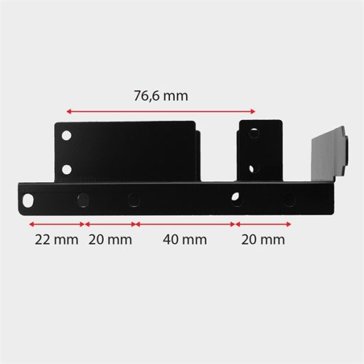 AXAGON RHD-P35 1x3,5" és 2x2,5" SSD/HDD beépítő keret PCI slotba, fekete