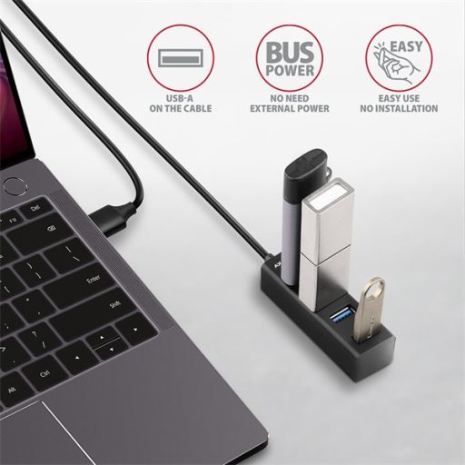 AXAGON HUE-M1AL 4 portos USB3.2 Gen 1 mini HUB
