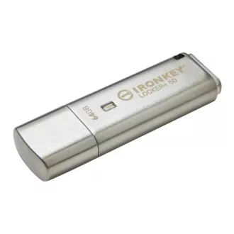 KINGSTON Pendrive 64GB IronKey Locker+ 50 AES 256