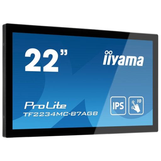 iiyama touch monitor, 21,5", 1920x1080, 16:9, 300cd, 8ms, 1000:1,VGA/HDMI/DP, Open frame, TF2234MC
