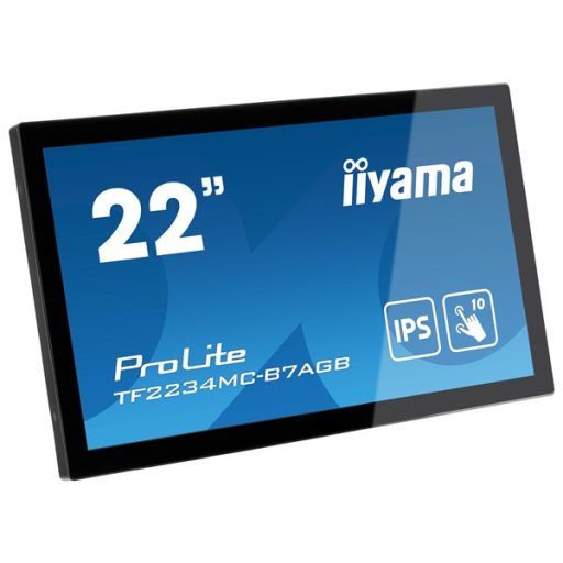 iiyama touch monitor, 21,5", 1920x1080, 16:9, 300cd, 8ms, 1000:1,VGA/HDMI/DP, Open frame, TF2234MC