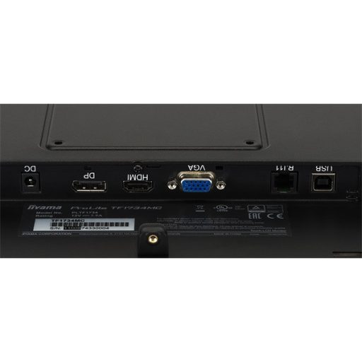 iiyama touch monitor, 17", 1280x1024, 5:4, 315cd, 5ms, 1000:1,/HDMI/DP, Open frame, TF1734MC