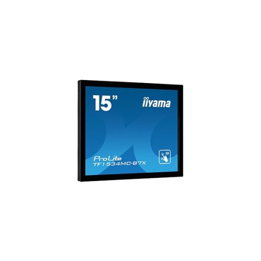iiyama touch monitor, 15", 1024x768, 4:3, 330cd, 8ms, 700:1,VGA/HDMI/DP, Open frame, TF1534MC