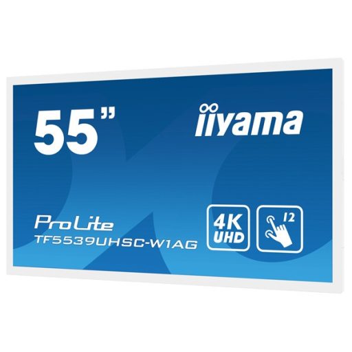 iiyama 24/7 interaktív kijelző, 55", 3840x2160, 16:9, 500cd, 8ms, 1100:1, VGA/HDMI/DP/Ethernet, Open frame, TF5539UHSC