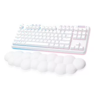   LOGITECH Billentyűzet - G713 Aurora RGB Gaming Vezeték Nélküli (Linear) UK, Fehér + Kéztámasz