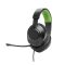 JBL Quantum 100X Console (Vezetékes, gaming fejhallgató levehető mikrofonnal), Fekete/Zöld