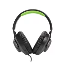 JBL Quantum 100X Console (Vezetékes, gaming fejhallgató levehető mikrofonnal), Fekete/Zöld
